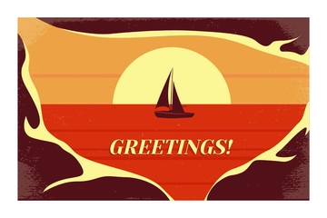 Free Old Postcard Template to Edit Online