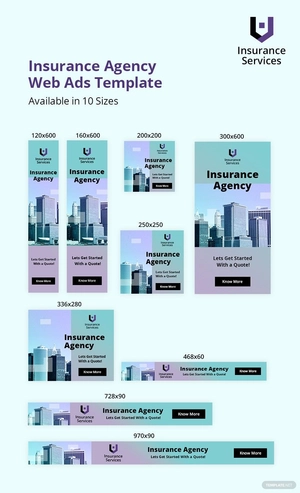 Insurance Agency Web Ads Template