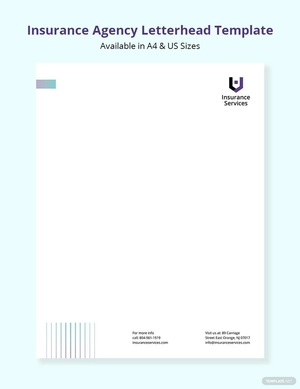 Insurance Agency Letterhead Template
