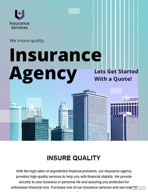 Insurance Agency Email Newsletter Template