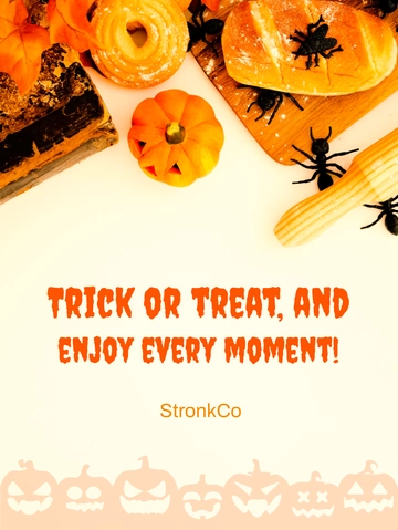 Free Trick or Treat Template to Edit Online