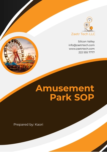 Free Amusement Park SOP Template to Edit Online