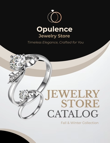 Free Jewelry Store Catalog Template to Edit Online