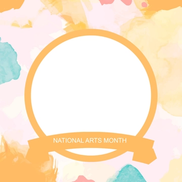 Free Colorful Facebook Profile Frame Template to Edit Online