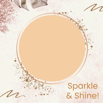 Free Glitter Facebook Profile Frame Template to Edit Online