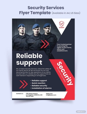 Security Services Flyer Template