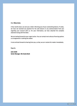 Reminder Letter Example