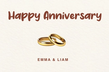 Free Anniversary Postcard Template to Edit Online