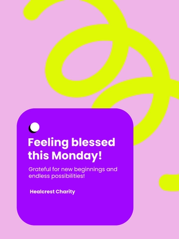 Free Blessed Monday Template to Edit Online