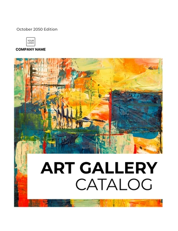 Free Art Gallery Catalog Template to Edit Online
