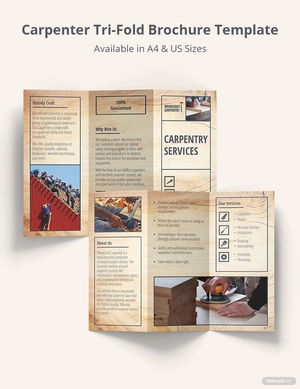 Carpenter Tri-Fold Brochure Template