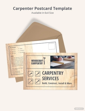 Carpenter Postcard Template