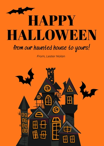 Free Printable Halloween Card Template to Edit Online