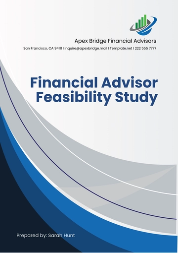 Free Financial Advisor Feasibility Study Template to Edit Online