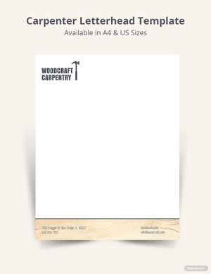 Carpenter Letterhead Template