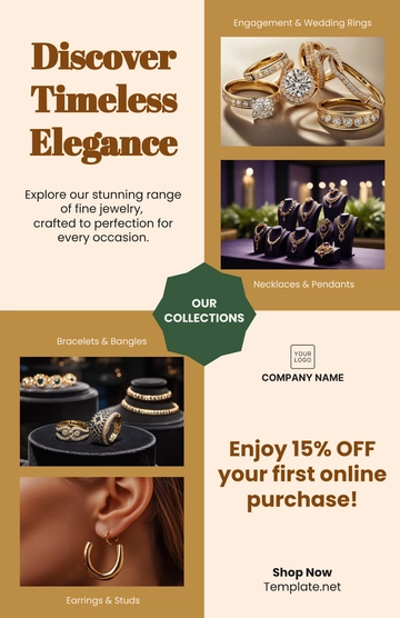 Free Jewelry Store Poster Template to Edit Online