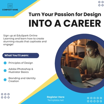 Free Online Learning Instagram Post Template to Edit Online