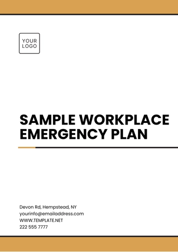 Free Sample Workplace Emergency Plan Template to Edit Online