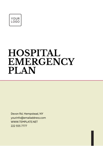 Free Hospital Emergency Plan Template to Edit Online