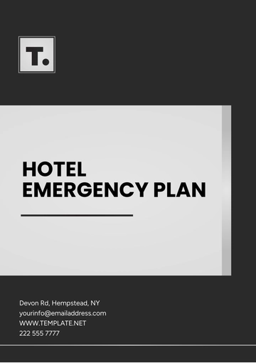 Free Hotel Emergency Plan Template to Edit Online