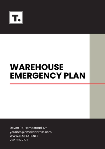 Free Warehouse Emergency Plan Template to Edit Online