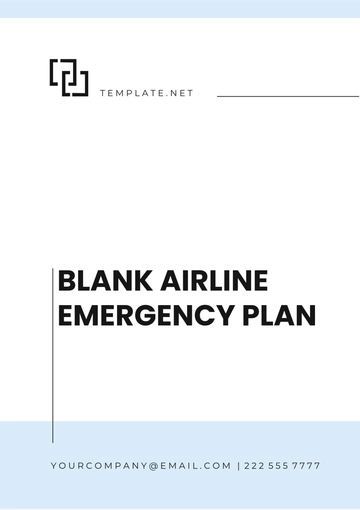 Free Blank Airline Emergency  Plan template to Edit Online