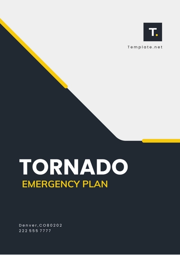 Free Tornado Emergency Plan Template to Edit Online