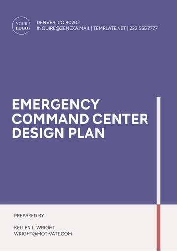 Free Emergency Command Center Design Plan Template to Edit Online
