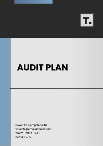 Free Audit Plan Template to Edit Online