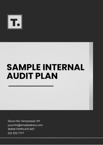 Free Sample Internal Audit Plan Template to Edit Online