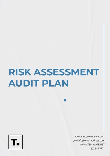 Free Risk Assessment Audit Plan Template to Edit Online