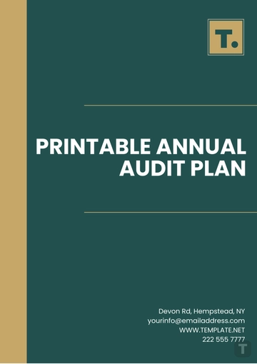 Free Printable Annual Audit Plan Template to Edit Online