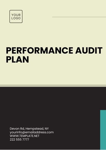 Free Performance Audit Plan Template to Edit Online