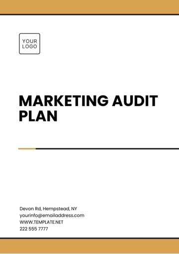 Free Marketing Audit Plan Template to Edit Online