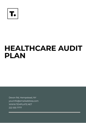 Free Healthcare Audit Plan Template to Edit Online