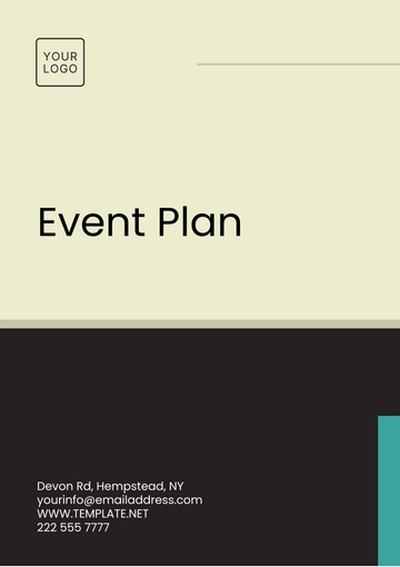 Free Event Plan Template to Edit Online