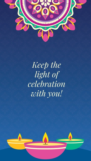 Free Diwali Wallpaper Template to Edit Online