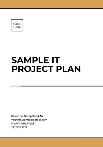 Free Sample IT Project Plan Template to Edit Online