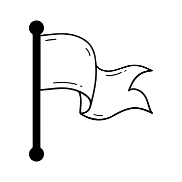 Free Black and White Flag Clipart to Edit Online