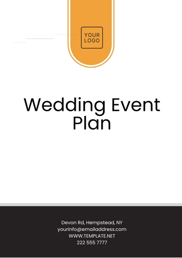 Free Wedding Event Plan Template to Edit Online
