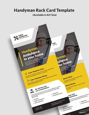Handyman Rack Card Template
