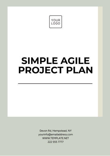 Free Simple Agile Project Plan Template to Edit Online