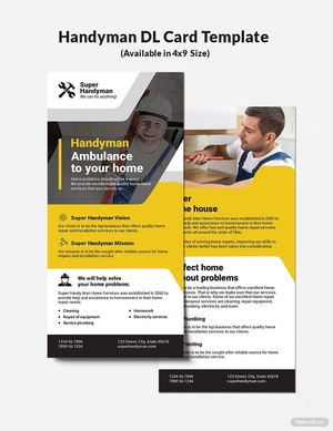 Handyman DL Card Template