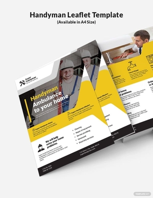 Handyman Leaflet Template