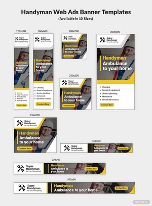 Handyman Web Ads Template