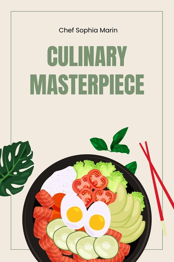 Free Professional Recipe Book Cover Template to Edit Online