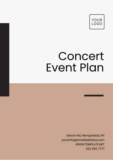 Free Concert Event Plan Template to Edit Online