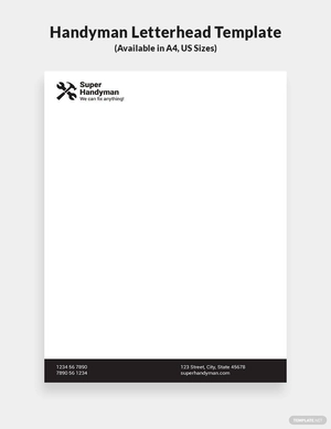 Handyman Letterhead Template