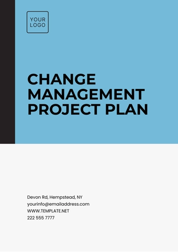Free Change Management Project Plan Template to Edit Online