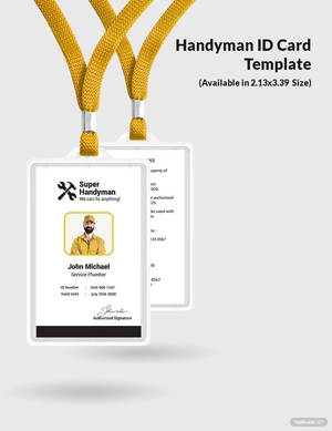 Handyman ID Card Template